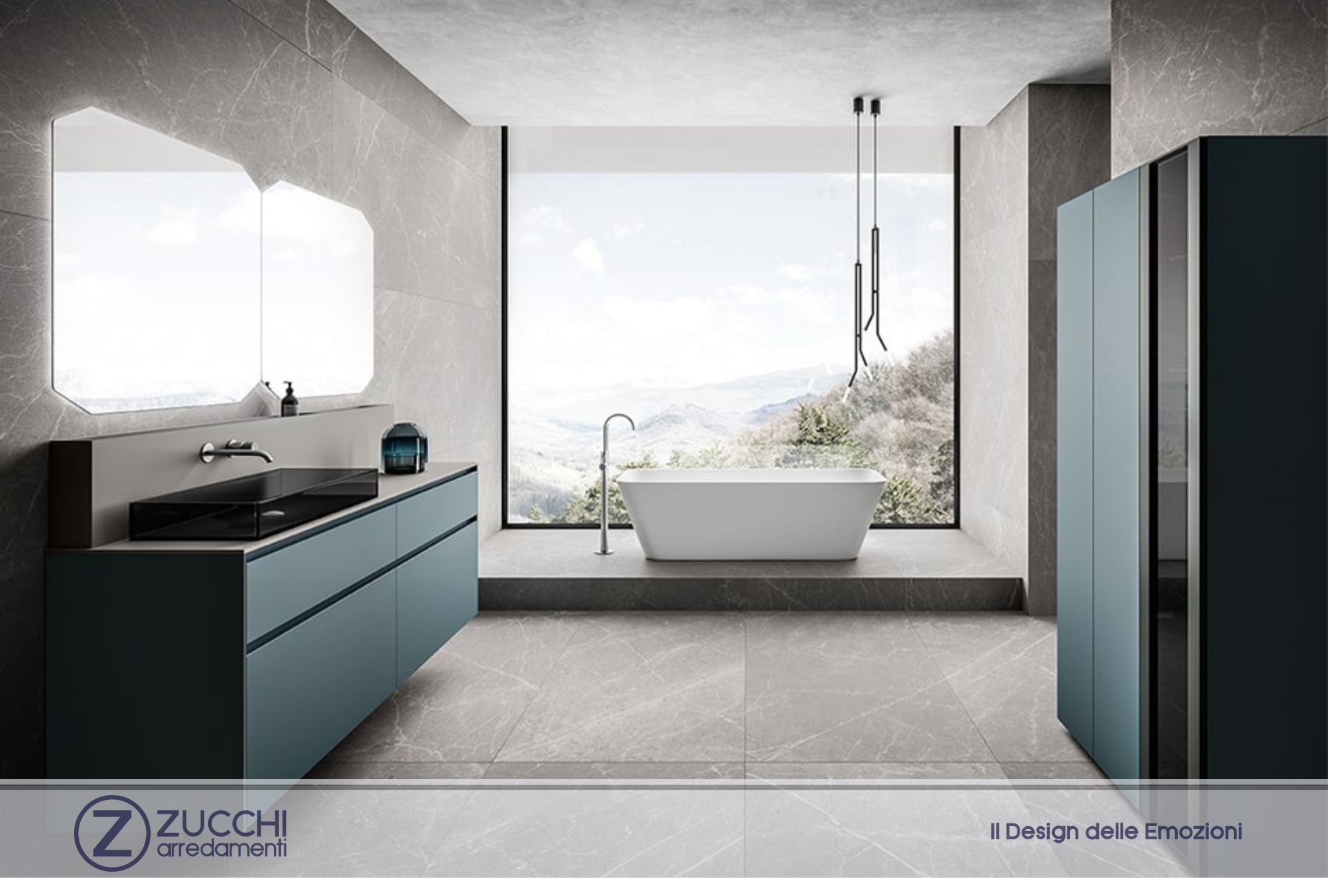 Foto di un bagno moderno arredato da Zucchi Arredamenti