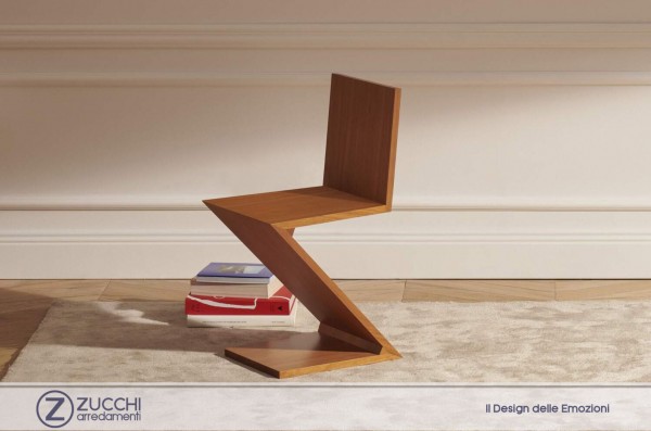 Carte d'arredo Sedia Zig zag Cassina I Maestri Zucchi Arredamenti 01