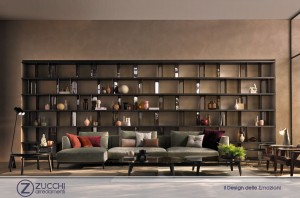 Setsu e Shinobu Ito: Libreria Porta TV Bookcase TV-unit Inori Fiam Italia ZUCCHI 01