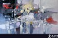 Dipinti d'autore Sikrea 79x105 Esplosioni di colori tecnica mista