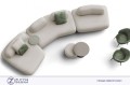 Divano Sofà Curve Art Nova Zucchi arredamenti made in italy 15