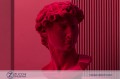 Scultura David Velvet di Adriani & Rossi, busto in ceramica effetto velluto